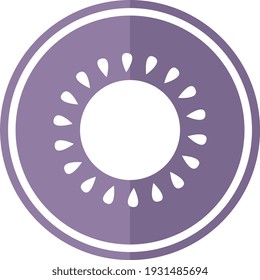 Spa kiwi, illustration, vector on white background.