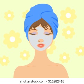 Spa lady background