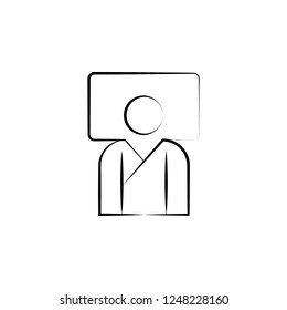 Spa, lean human icon. Element of alternative medicine icon for mobile concept and web apps. Thin line Spa, lean human icon can be used for web and mobile