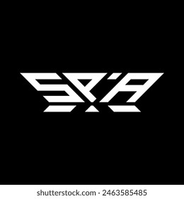 Diseño de Vector de logotipo de letra SPA, logotipo simple y moderno SPA. Diseño de alfabeto lujoso SPA  