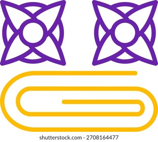 Línea de spa Diseño de icono de Vector de dos colores