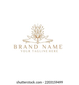 spa logo design on white background