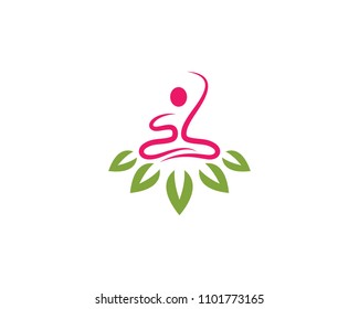 spa logo Lotus flowers design logo Template icon