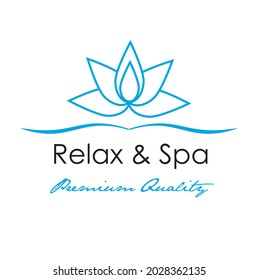 Spa logo lotus salon and business spa logo