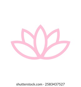 Spa Lotus Essence icon, Isolated on white background.