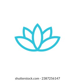 Spa lotus fllower Wellness Symbol, Symbol aus dem blauen Symbol Set