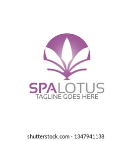 Spa Lotus Logo Template