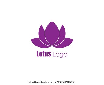 spa lotus logo for wellness vector illustration