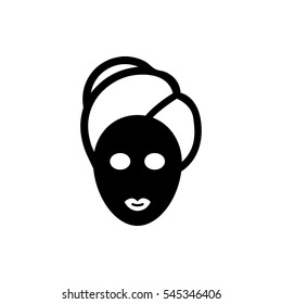spa mask icon illustration isolated vector