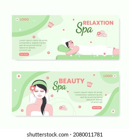 Spa and Massage Banner Editable of Square Background Illustration Suitable for Social media, Feed, Card, Greetings, Print and Web Internet Ads