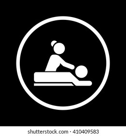 Spa / Massage Icon in a Circle