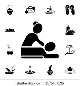 Spa massage icon. SPA icons universal set for web and mobile