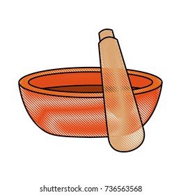 Spa massage stick with bowl