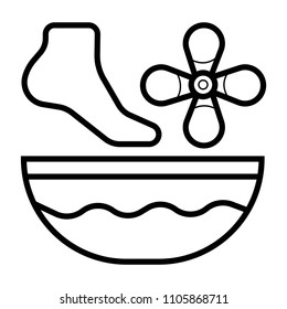 Spa massage therapy cosmetics icon