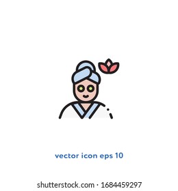 SPA, massage vector icon illustration. Ui/Ux. Premium quality.