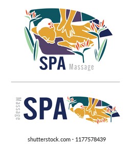 Spa Massage vector illustration