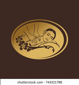 Spa Massage vector illustration