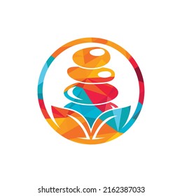 Spa and meditation vector logo design. Zen and wellness logo concept.	