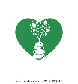 Spa and meditation vector logo design. Zen and wellness logo concept.	
