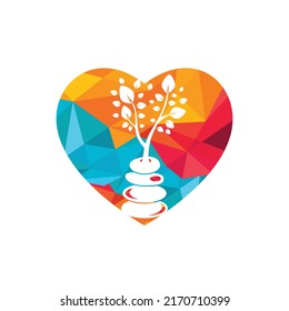 Spa and meditation vector logo design. Zen and wellness logo concept.	
