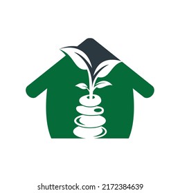 Spa and meditation vector logo design. Zen and wellness logo concept.	