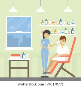 Spa for men. Beauty treatment for men.