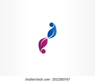 icono de diseño de logotipo de spa o concepto natural