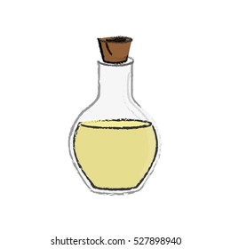 spa oil bottle icon vector illustration graphic design