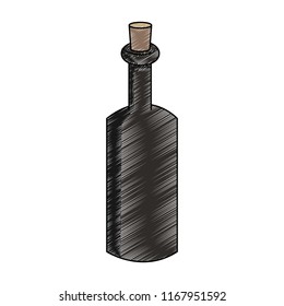 Spa oil bottle scribble