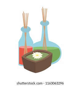 Spa oil bottles