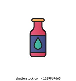 spa oil icon vector filled outline design. isolated on white background