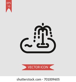 Spa pool vector icon illustration symbol