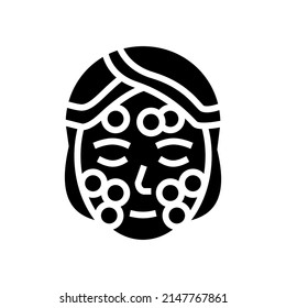 spa procedure cucumber glyph icon vector. spa procedure cucumber sign. isolated contour symbol black illustration
