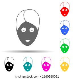 Spa procedure glyph multi color style icon. Simple glyph, flat vector of spa icons for ui and ux, website or mobile application