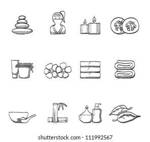 Spa related icon series in sketch