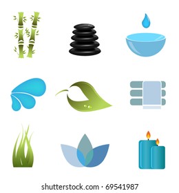 Spa related items and symbols