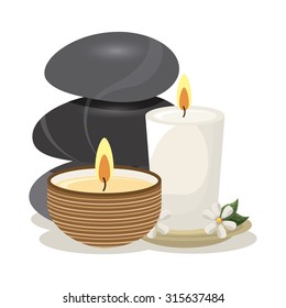 spa relaxation area design, vector illustration eps10 graphic 