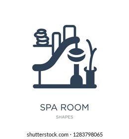 spa room icon vector on white background, spa room trendy filled icons from Shapes collection, spa room vector illustration