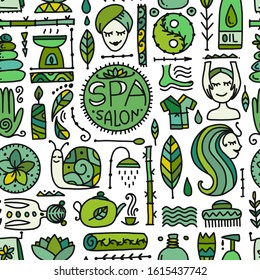 Spa salon background for your design. Vector illustration