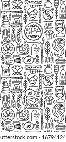 Spa salon background for your design. Vector illustration