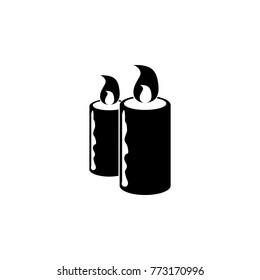 Spa salon candles icon. Spa icon. Element relaxation and rest icon. Premium quality graphic design. Signs, outline symbols collection icon for websites, web design, mobile app on white background