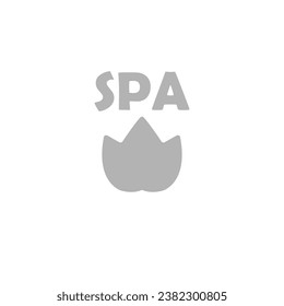 spa salon icon on a white background, vector illustration