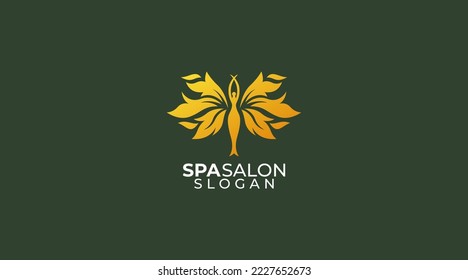 spa salon logo design beauty template