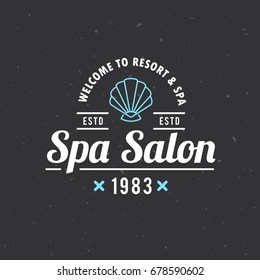 Spa Salon Logo Design. Vector Illustration