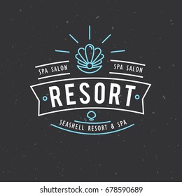 Spa salon logo design. Vector illustration