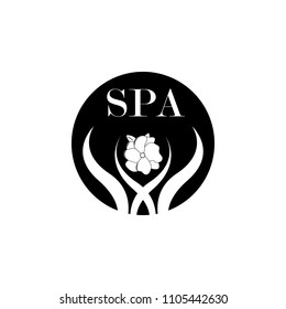 spa salon logo illustration. Element of travel illustration for mobile concept and web apps. Thin line spa salon logo illustration can be used for web and mobile on white background