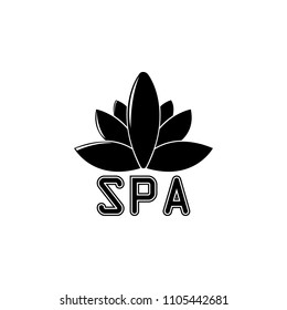 spa salon logo illustration. Element of travel illustration for mobile concept and web apps. Thin line spa salon logo illustration can be used for web and mobile on white background