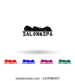 spa salon logo illustration multi color icon. Elements of spa set. Simple icon for websites, web design, mobile app, info graphics
