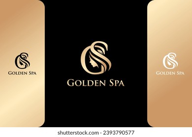 Spa Salon luxury and modern logo vector