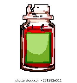 spa scented candle game pixel art retro vector. bit spa scented candle. old vintage illustration